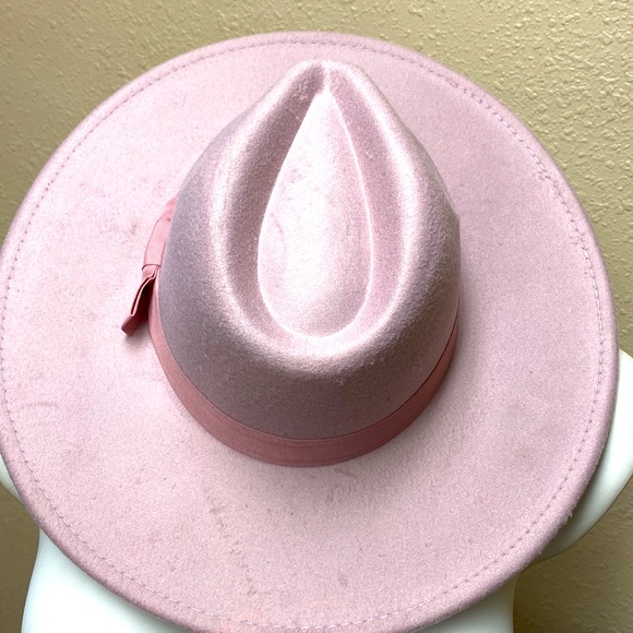 Rose Pink boho chic fedora NWT - Picture 5 of 11